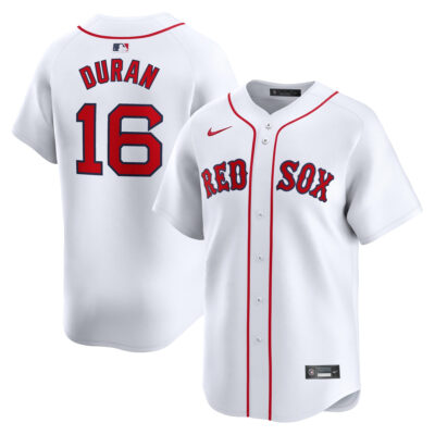 Jarren Duran Boston Red Sox White Home Limited Jersey - All Stitched