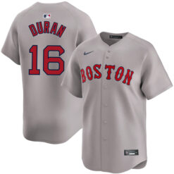 Jarren Duran Boston Red Sox Grey Road Limited Jersey - All Stitched