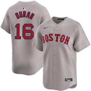 Jarren Duran Boston Red Sox Grey Road Limited Jersey - All Stitched