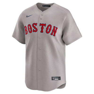 Alternative view of Jarren Duran Boston Red Sox Grey Road Limited Jersey - All Stitched