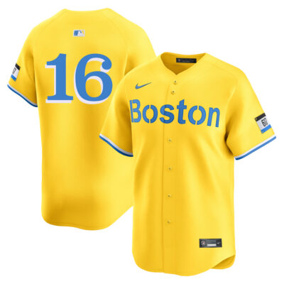 Jarren Duran Boston Red Sox Gold City Connect Limited Jersey - All Stitched