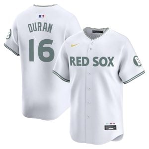 Jarren Duran Boston Red Sox White City Connect Theme Jersey - All Stitched