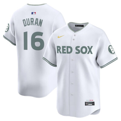 Jarren Duran Boston Red Sox White City Connect Theme Jersey - All Stitched
