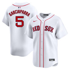 Nomar Garciaparra Boston Red Sox White Home Limited Jersey - All Stitched