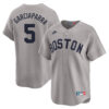 Nomar Garciaparra Boston Red Sox Grey Throwback Limited Jersey - All Stitched