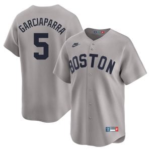 Nomar Garciaparra Boston Red Sox Grey Throwback Limited Jersey - All Stitched