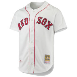 Alternative view of Nomar Garciaparra Boston Red Sox White 1997 Cooperstown Collection Jersey - All Stitched