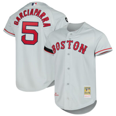 Nomar Garciaparra Boston Red Sox Grey Cooperstown Collection Jersey - All Stitched