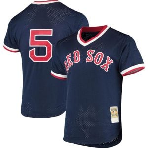 Nomar Garciaparra Boston Red Sox Navy Cooperstown Collection Jersey - All Stitched