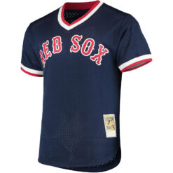 Alternative view of Nomar Garciaparra Boston Red Sox Navy Cooperstown Collection Jersey - All Stitched