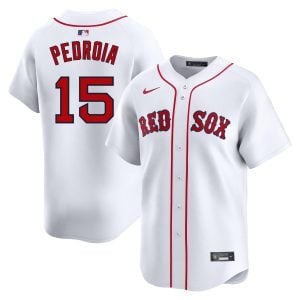 Dustin Pedroia Boston Red Sox White Home Limited Jersey - All Stitched