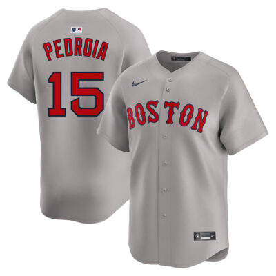 Dustin Pedroia Boston Red Sox Grey Road Limited Jersey - All Stitched