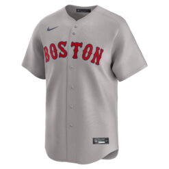 Alternative view of Dustin Pedroia Boston Red Sox Grey Road Limited Jersey - All Stitched