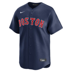 Alternative view of Dustin Pedroia Boston Red Sox Navy Alternate Limited Jersey - All Stitched