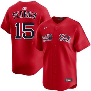 Dustin Pedroia Boston Red Sox Red Alternate Limited Jersey - All Stitched