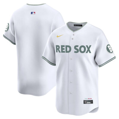 Boston Red Sox White City Connect Theme Jersey - All Stitched