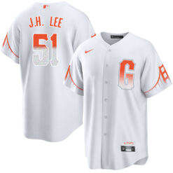 Jung Hoo Lee San Francisco Giants White City Connect Jersey - All Stitched