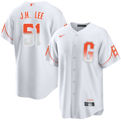 Jung Hoo Lee San Francisco Giants White City Connect Jersey - All Stitched