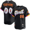 Custom San Francisco Giants Anthracite 2025 City Connect Limited Jersey - All Stitched