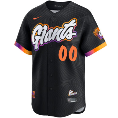 Alternative view of Custom San Francisco Giants Anthracite 2025 City Connect Limited Jersey - All Stitched