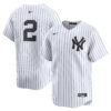 Derek Jeter New York Yankees White Home Limited Jersey - All Stitched