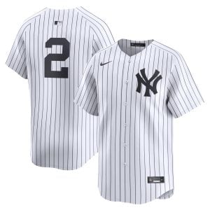 Derek Jeter New York Yankees White Home Limited Jersey - All Stitched