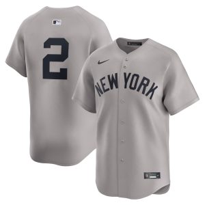 Derek Jeter New York Yankees Grey Road Limited Jersey - All Stitched