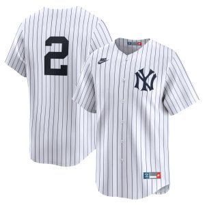 Derek Jeter New York Yankees White Cooperstown Collection Jersey - All Stitched