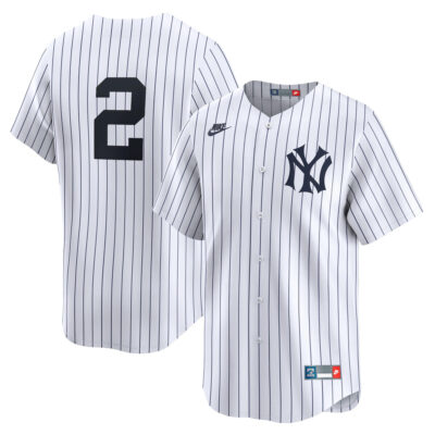 Derek Jeter New York Yankees White Cooperstown Collection Jersey - All Stitched