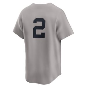 Derek Jeter New York Yankees Grey Cooperstown Collection Jersey - All Stitched