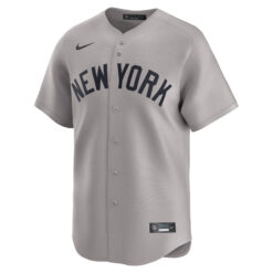 Alternative view of Derek Jeter New York Yankees Grey Road Limited Jersey - All Stitched