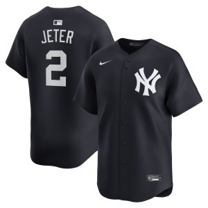 Derek Jeter New York Yankees Navy 2nd Alternate Limited Jersey - All Stitched