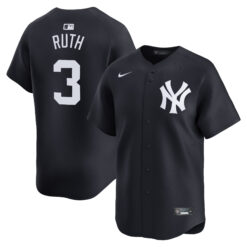 Babe Ruth New York Yankees Navy 2nd Alternate Limited Jersey - All Stitched