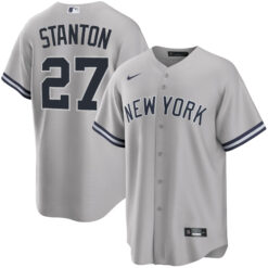 Giancarlo Stanton New York Yankees Grey Alternate Jersey - All Stitched