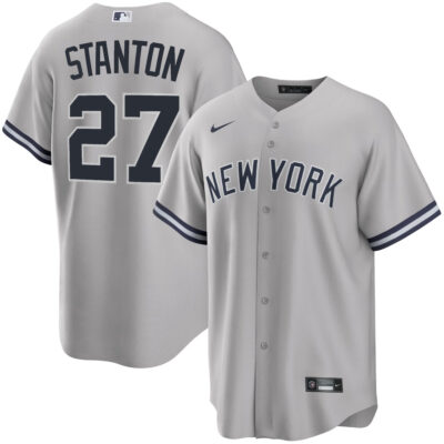 Giancarlo Stanton New York Yankees Grey Alternate Jersey - All Stitched
