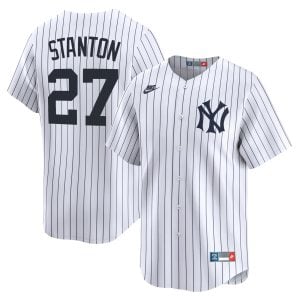 Giancarlo Stanton New York Yankees White Cooperstown Collection Jersey - All Stitched