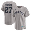 Giancarlo Stanton New York Yankees Grey Cooperstown Collection Jersey - All Stitched