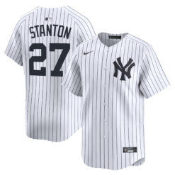 Giancarlo Stanton New York Yankees White Home Limited Jersey - All Stitched