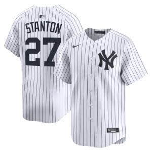 Giancarlo Stanton New York Yankees White Home Limited Jersey - All Stitched