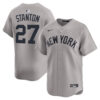 Giancarlo Stanton New York Yankees Grey Road Limited Jersey - All Stitched