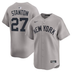 Giancarlo Stanton New York Yankees Grey Road Limited Jersey - All Stitched