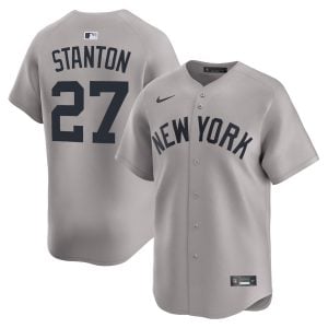 Giancarlo Stanton New York Yankees Grey Road Limited Jersey - All Stitched