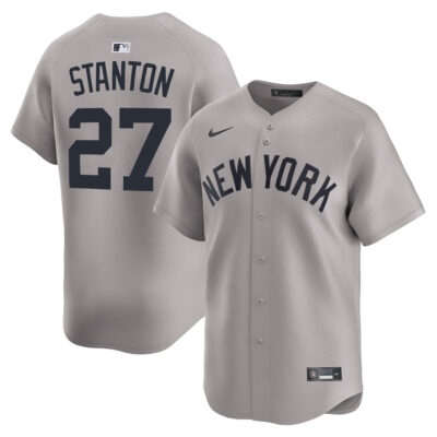 Giancarlo Stanton New York Yankees Grey Road Limited Jersey - All Stitched