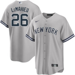 DJ LeMahieu New York Yankees Grey Alternate Jersey - All Stitched
