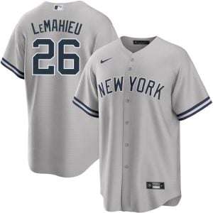 DJ LeMahieu New York Yankees Grey Alternate Jersey - All Stitched