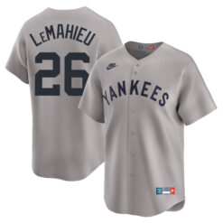 DJ LeMahieu New York Yankees Grey Cooperstown Collection Jersey - All Stitched