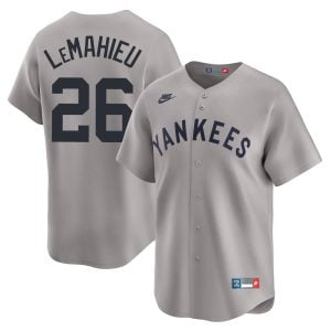 DJ LeMahieu New York Yankees Grey Cooperstown Collection Jersey - All Stitched
