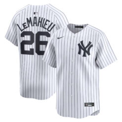 DJ LeMahieu New York Yankees White Home Limited Jersey - All Stitched