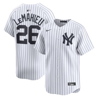 DJ LeMahieu New York Yankees White Home Limited Jersey - All Stitched
