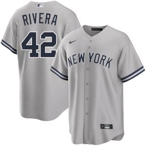 Mariano Rivera New York Yankees Grey Alternate Jersey - All Stitched